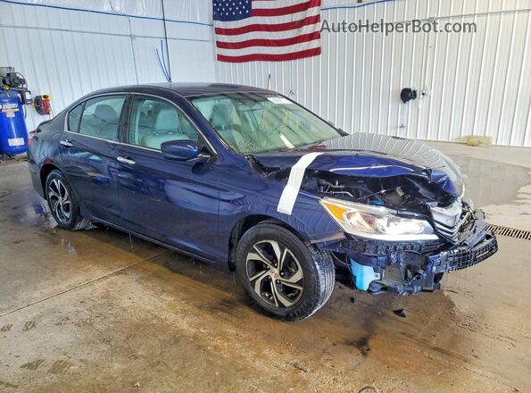 1HGCR2F39GA014386 2016 HONDA ACCORD Синий Передняя правая четверть