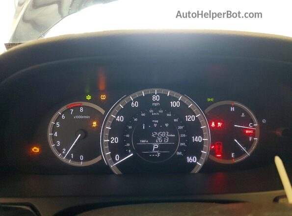 1HGCR2F39GA014386 2016 HONDA ACCORD Синий Вид щитка приборов