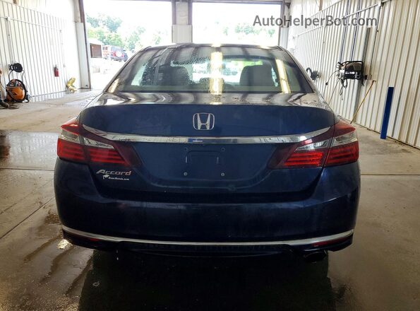 1HGCR2F39GA014386 2016 HONDA ACCORD Синий Вид сзади