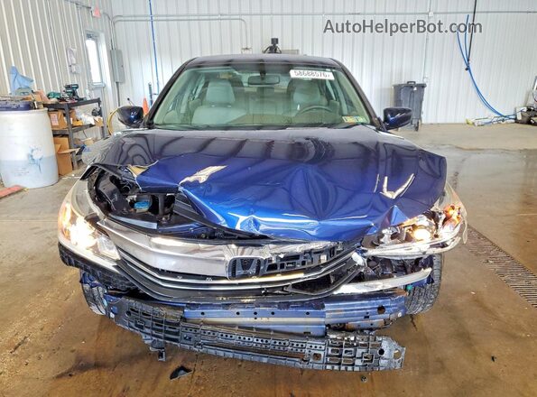 1HGCR2F39GA014386 2016 HONDA ACCORD Синий Вид спереди