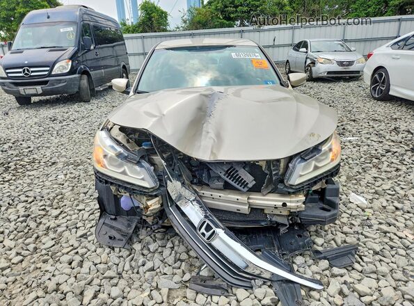 1HGCR2F39GA093669 2016 HONDA ACCORD Beige წინა ხედი