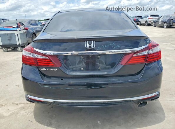 1HGCR2F39GA127223 2016 HONDA ACCORD Black Widok z tyłu
