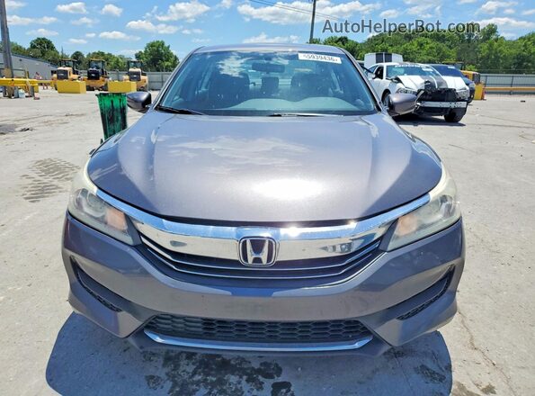 1HGCR2F39GA219822 2016 HONDA ACCORD Gray Դիմացի տեսք
