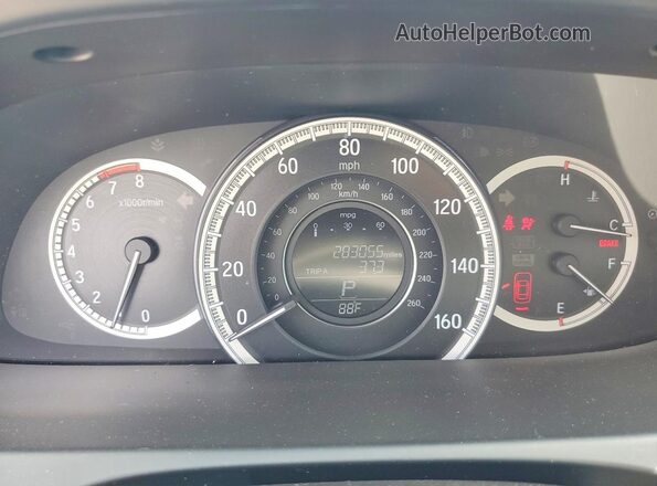 1HGCR2F39HA057742 2017 HONDA ACCORD Blue Вид щитка приладів