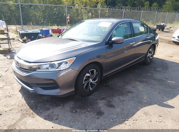 1HGCR2F3XGA075987 2016 HONDA ACCORD Gray Vista tres cuartos delantera izquierda