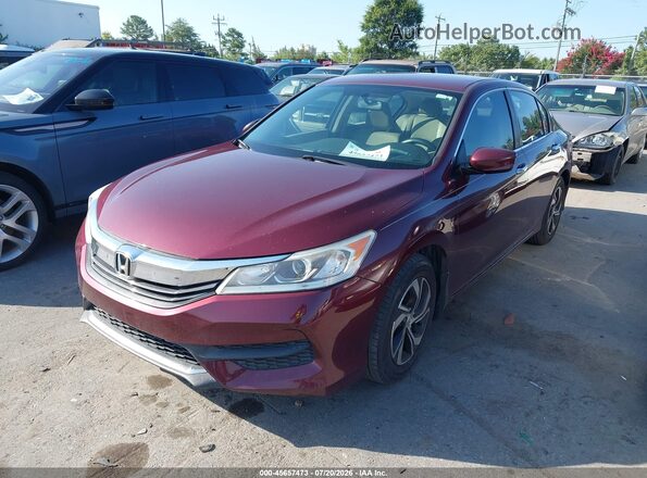 1HGCR2F3XHA297771 2017 HONDA ACCORD Burgundy Vista tres cuartos delantera izquierda
