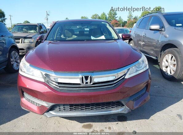 1HGCR2F3XHA297771 2017 HONDA ACCORD Burgundy Vista del cuadro de instrumentos