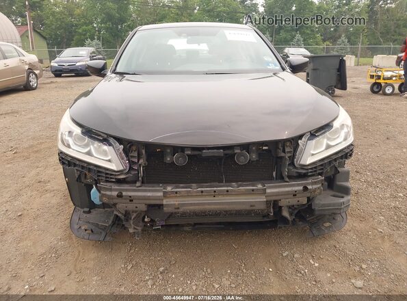 1HGCR2F40GA047172 2016 HONDA ACCORD Black Widok z przodu