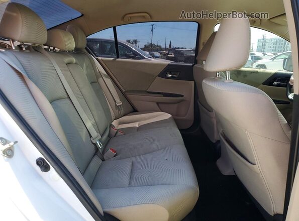 1HGCR2F41GA089446 2016 HONDA ACCORD White Rear seats view