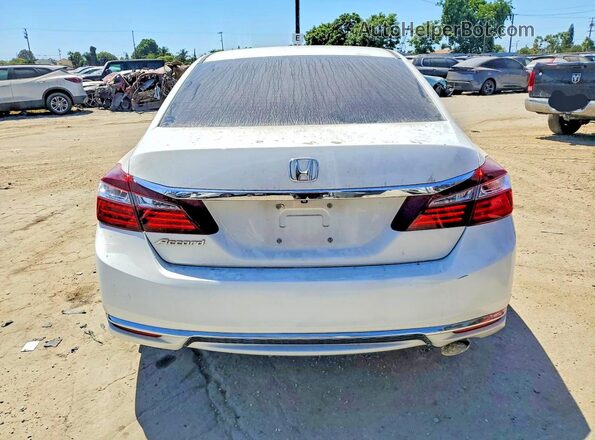 1HGCR2F41GA089446 2016 HONDA ACCORD White Rear view