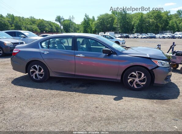 1HGCR2F45GA125574 2016 HONDA ACCORD Gray უკანა სალონის ხედი