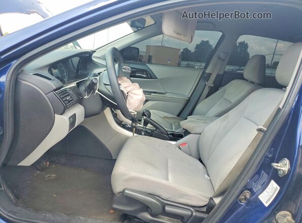 1HGCR2F46GA039822 2016 HONDA ACCORD Blue წინა სალონის ხედი