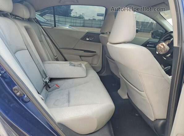 1HGCR2F46GA039822 2016 HONDA ACCORD Blue უკანა სავარძლების ხედი