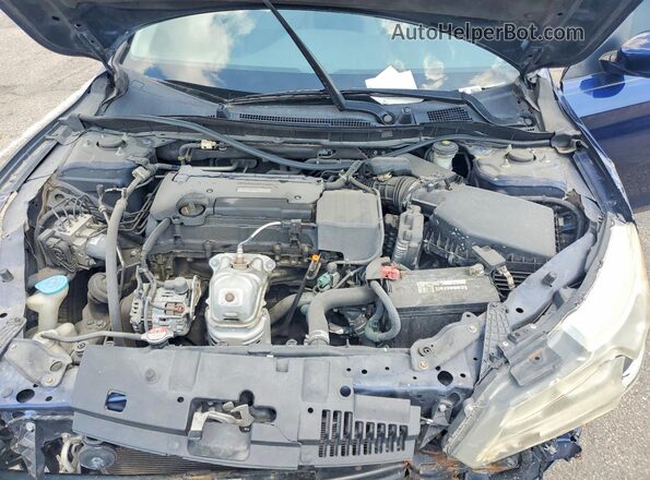 1HGCR2F46GA039822 2016 HONDA ACCORD Blue უკანა სალონის ხედი