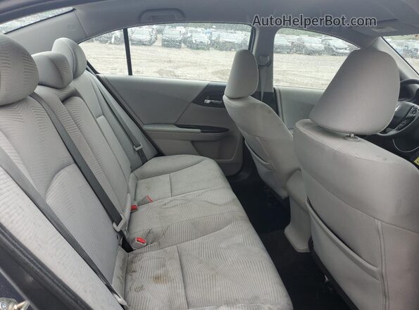 1HGCR2F49GA125562 2016 HONDA ACCORD Gray Widok tylnych siedzeń