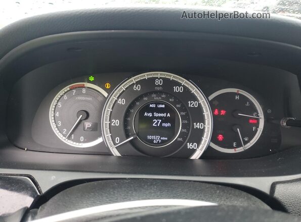 1HGCR2F49GA125562 2016 HONDA ACCORD Gray Widok zestawu wskaźników