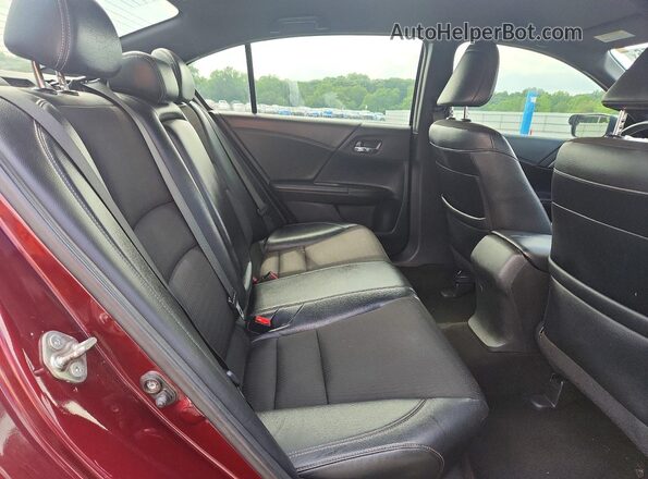 1HGCR2F50GA051425 2016 HONDA ACCORD Burgundy Vista de los asientos traseros