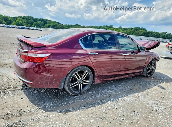 1HGCR2F50GA051425 2016 HONDA ACCORD Burgundy Trasero derecho