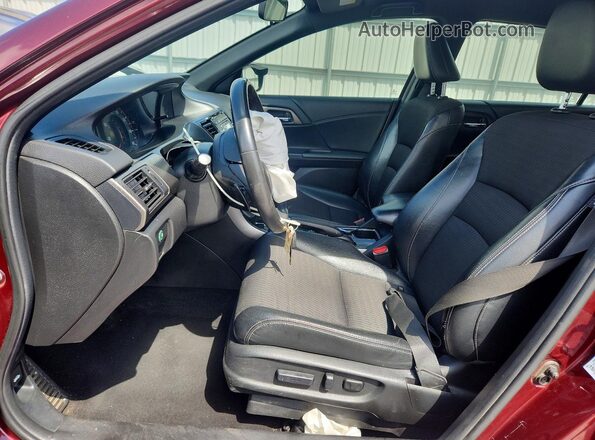 1HGCR2F50GA051425 2016 HONDA ACCORD Burgundy Vista interior delantera