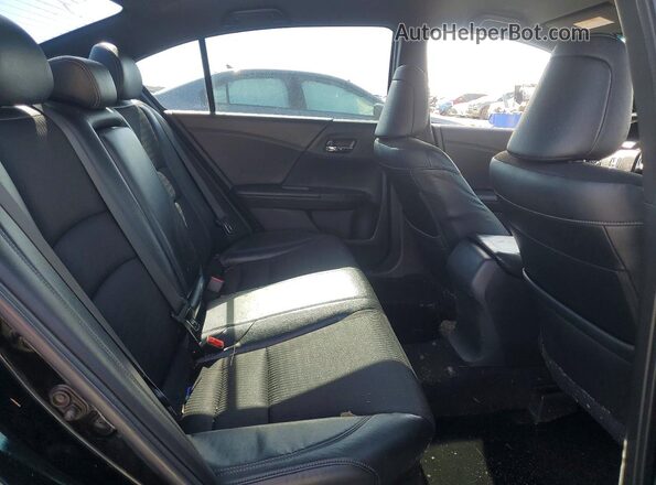 1HGCR2F50GA148351 2016 HONDA ACCORD Черный Вид задних сидений