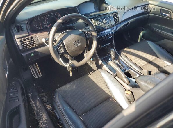 1HGCR2F50GA148351 2016 HONDA ACCORD Черный Вид панели приборов