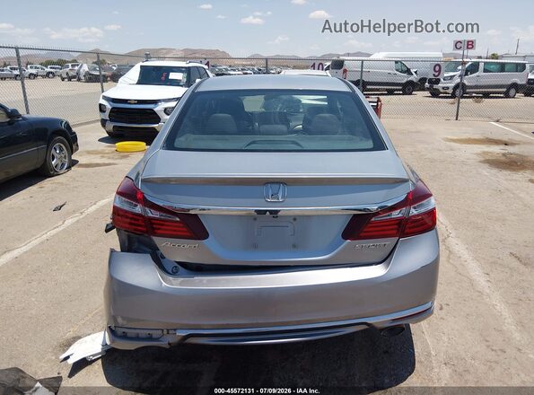 1HGCR2F50GA183682 2016 HONDA ACCORD Silver 