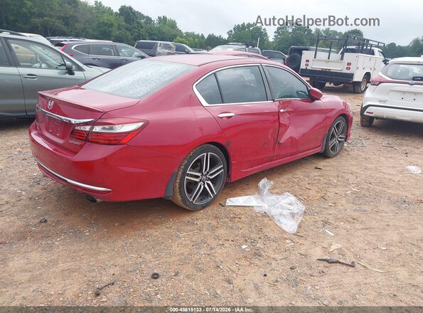 1HGCR2F50GA185089 2016 HONDA ACCORD Red Հետևի աջ