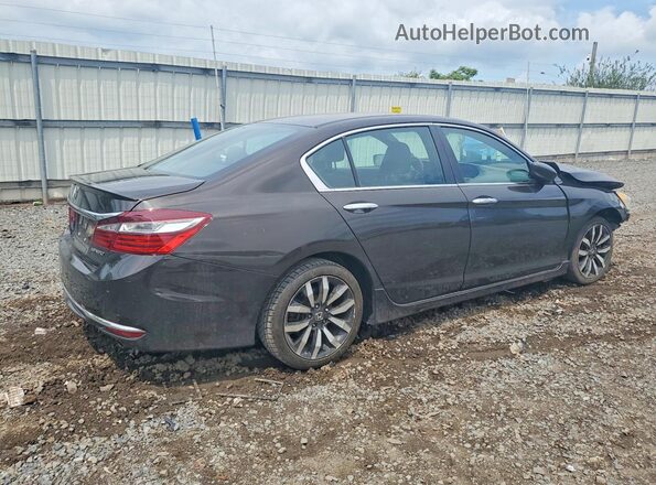 1HGCR2F50HA018166 2017 HONDA ACCORD Black Задня права чверть