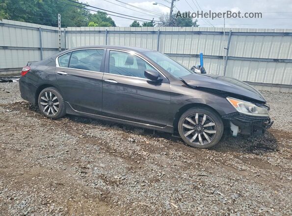 1HGCR2F50HA018166 2017 HONDA ACCORD Black Передня права чверть