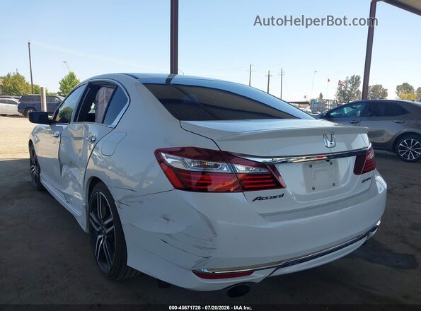 1HGCR2F50HA070087 2017 HONDA ACCORD Белый Задняя левая четверть