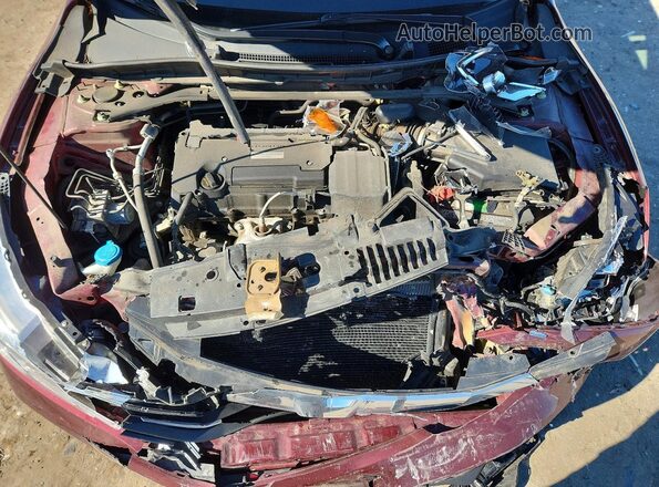 1HGCR2F50HA192934 2017 HONDA ACCORD Burgundy უკანა სალონის ხედი