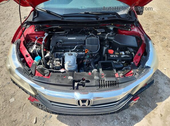 1HGCR2F50HA281340 2017 HONDA ACCORD Red Вид задньої частини салону