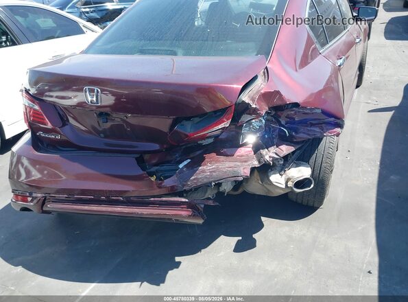 1HGCR2F51GA101703 2016 HONDA ACCORD Burgundy 