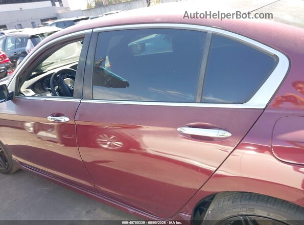 1HGCR2F51GA101703 2016 HONDA ACCORD Burgundy 