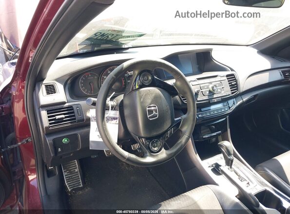 1HGCR2F51GA101703 2016 HONDA ACCORD Burgundy 