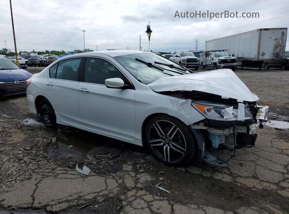 1HGCR2F51GA148911 2016 HONDA ACCORD Белый Передняя правая четверть