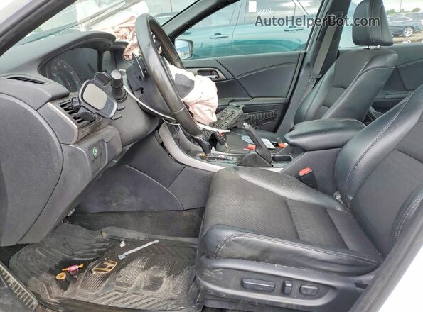 1HGCR2F51GA148911 2016 HONDA ACCORD Белый Вид салона спереди