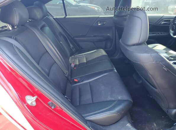 1HGCR2F51GA225664 2016 HONDA ACCORD Red Вид задніх сидінь
