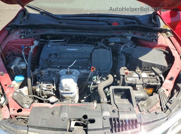 1HGCR2F51GA225664 2016 HONDA ACCORD Red Вид задньої частини салону