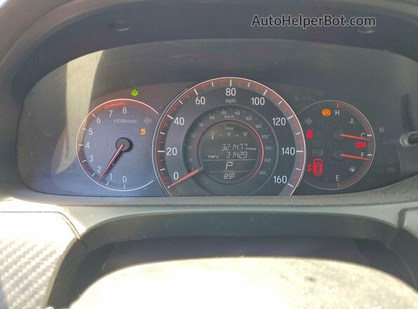 1HGCR2F51GA225664 2016 HONDA ACCORD Red Вид щитка приладів