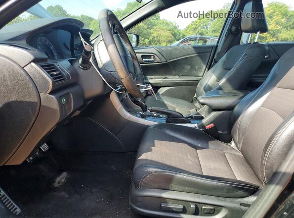 1HGCR2F51GA229150 2016 HONDA ACCORD Black Vista interior delantera