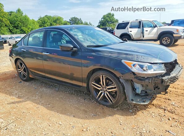 1HGCR2F51GA229150 2016 HONDA ACCORD Black Delantero derecho