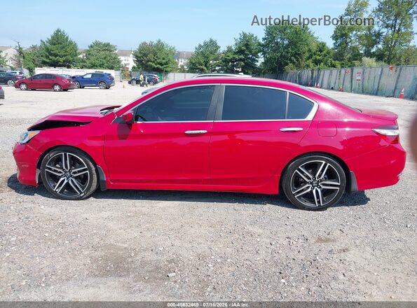 1HGCR2F51GA241282 2016 HONDA ACCORD Red Widok wnętrza 360 stopni