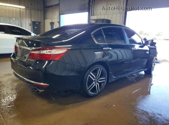 1HGCR2F51HA138929 2017 HONDA ACCORD Black Задня права чверть