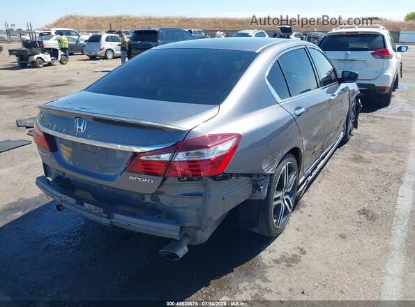 1HGCR2F51HA243440 2017 HONDA ACCORD Gray Հետևի աջ