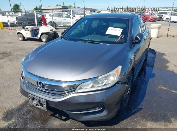 1HGCR2F51HA243440 2017 HONDA ACCORD Gray Առջևի ձախ երեք քառորդ տեսարան
