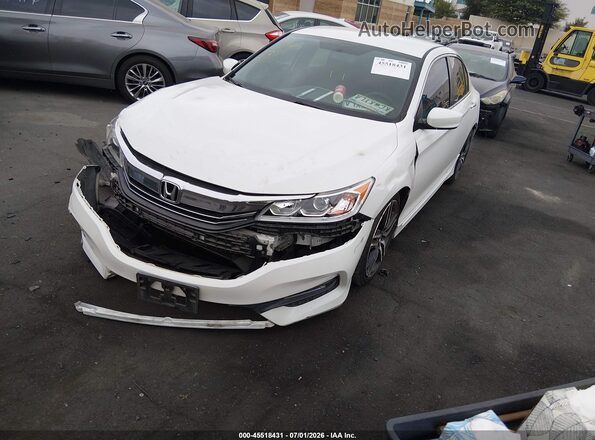 1HGCR2F51HA285591 2017 HONDA ACCORD White Передня ліва чверть