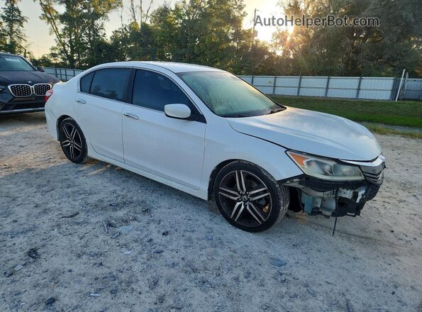 1HGCR2F52GA056979 2016 HONDA ACCORD White Przód prawy