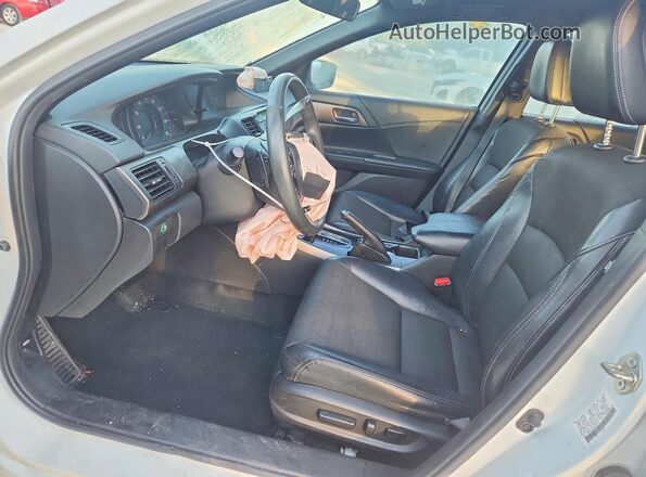 1HGCR2F52GA056979 2016 HONDA ACCORD White Widok wnętrza z przodu