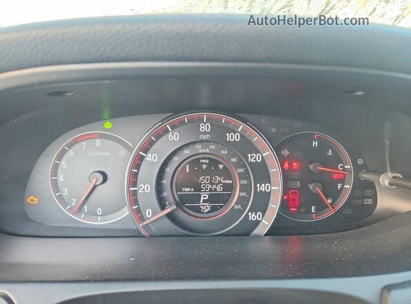 1HGCR2F52GA056979 2016 HONDA ACCORD White Widok zestawu wskaźników